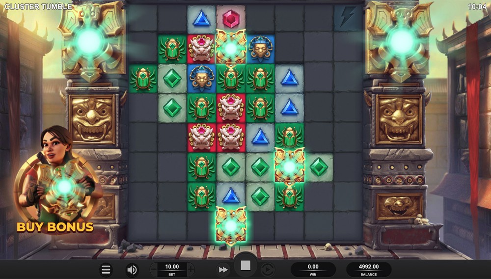 Игровые слоты «Cluster Tumble» на сайте казино Vulkan